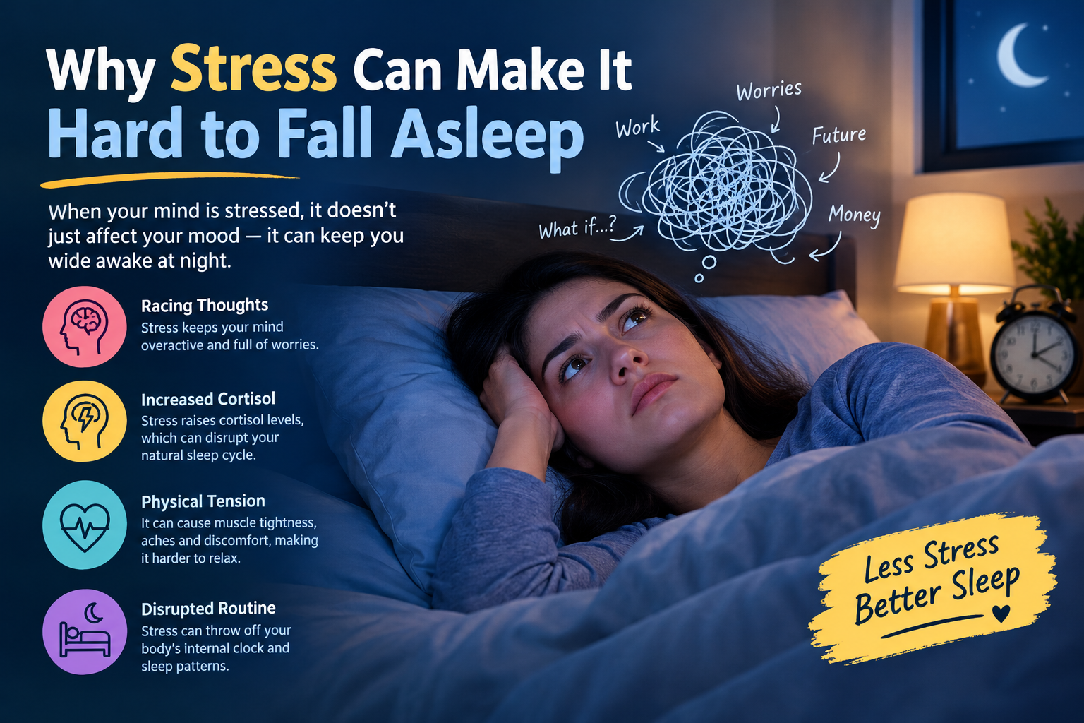 Why Stress Can Make It Hard to Fall Asleep